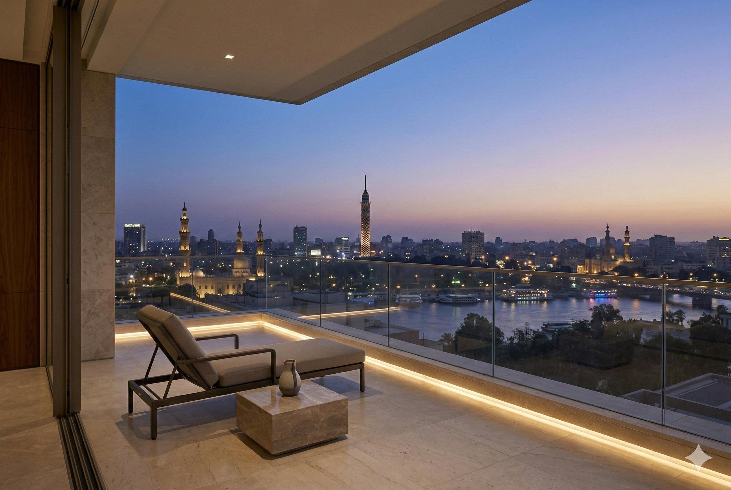 Zamera Stays portfolio apartment living area